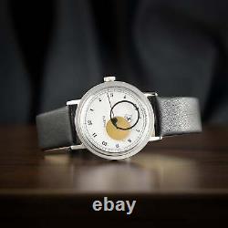 Nouveau! Montre Raketa Moon Soleil Copernique Soviet Urss Russe Mécanique Vintage Rare