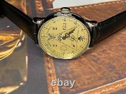 Nouveau! Pobeda Maçonnique Montre Mécanique Russe Soviet Urss Hommes Rare Wrist