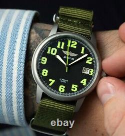 Nouveau! Raketa Aviation Watch Mécanique Russie Soviet Urss Rare Wrist Hommes Nato