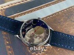 Nouveau! Regardez Raketa Lune Soleil Copernic Soviétique URSS Planètes Mécaniques Russes Rares