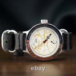 Nouveau! Vostok Watch Soviet Amphibia Bourane Mécanique Urss Russe Wrist Rare 70s