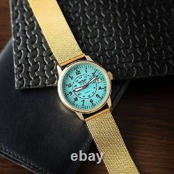 Nouvelle montre Raketa Aviator mécanique russe soviétique militaire rare pour hommes du 20ème siècle
