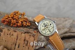Nouvelle montre maçonnique Pobeda mécanique poignet style soviétique russe rare pour hommes