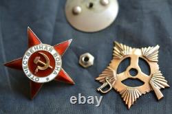 ORDRE DE LA GUERRE PATRIOTIQUE RUSSE DE L'URSS SOVIÉTIQUE DE 1ère CLASSE OR NUMÉRO 206564 TYPE MERCEDES