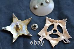 ORDRE DE LA GUERRE PATRIOTIQUE RUSSE DE L'URSS SOVIÉTIQUE DE 1ère CLASSE OR NUMÉRO 206564 TYPE MERCEDES