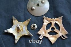 ORDRE DE LA GUERRE PATRIOTIQUE RUSSE DE L'URSS SOVIÉTIQUE DE 1ère CLASSE OR NUMÉRO 206564 TYPE MERCEDES