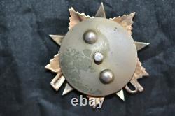 ORDRE DE LA GUERRE PATRIOTIQUE RUSSE DE L'URSS SOVIÉTIQUE DE 1ère CLASSE OR NUMÉRO 206564 TYPE MERCEDES