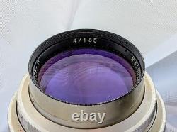 Objectif Vintage Russe Soviétique URSS Jupiter-11 f4/135mm No. 6100457 avec Boîte