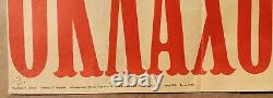 Oklahoma 1960 Affiche Originale du Film Musical Américain de l'URSS Soviétique