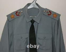 Original 1980 De L'armée Soviétique Russe Marshal De L'urss Chemise Uniforme Petrov