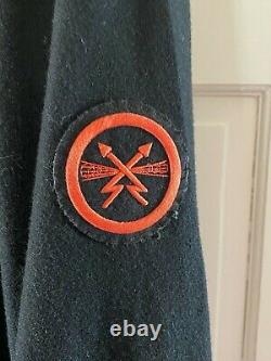 Original Russe Armée Rouge Soviétique Laine Navale Coat 1980's