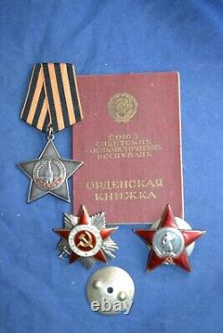 Original SOVIET USSR RUSSIAN SET GROUP OF ORDERS Great Condition<br/>
 Original SOVIET USSR RUSSIAN SET GROUP OF ORDERS En Excellent État