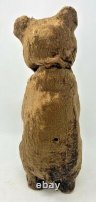 Ours à remonter vintage russe URSS soviétique CCCP buvant du miel fonctionne avec boîte et clé