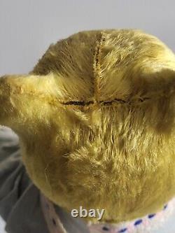 Ours en peluche mécanique des années 1960 de l'URSS russe soviétique avec balalaïka et clé
