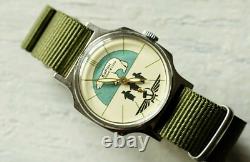 POBEDA BURAN Ours polaire antarctique Arctique URSS Montre vintage Victoire russe