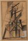 Peinture Constructiviste Abstraite Soviétique Russe De 1921 Par Boris Korolyov