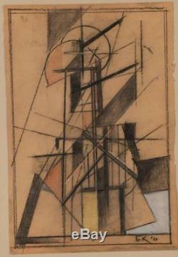 Peinture Constructiviste Abstraite Soviétique Russe De 1921 Par Boris Korolyov