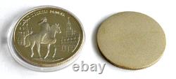 Pièce de monnaie soviétique russe en argent de 1995, 2 roubles, preuve, monnaie de l'URSS, kopeck, Joukov, guerre de la Seconde Guerre mondiale