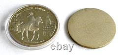 Pièce de monnaie soviétique russe en argent de 1995, 2 roubles, preuve, monnaie de l'URSS, kopeck, Joukov, guerre de la Seconde Guerre mondiale