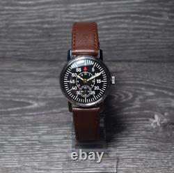 Pobeda Mens Military Watch Soviet Wrist Watch Mécanique Russie Urss Wristwatch