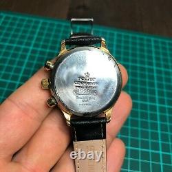 Poljot Chronograph 3133 Russian Soviet Vintage Watch Urss Rare 1990 Maintenu