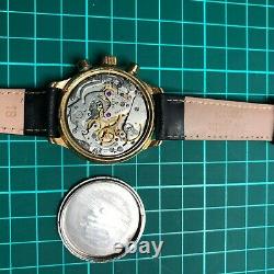 Poljot Chronograph 3133 Russian Soviet Vintage Watch Urss Rare 1990 Maintenu