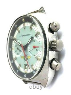 Poljot Sturmanskie Urss Russian Watch Chronographe 31659 Acier Inoxydable
