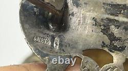 Porte-gobelets antique russe en argent 875 Vintage soviétique URSS plaqué or 68