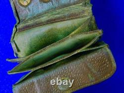 Portefeuille de pièce soviétique russe URSS Seconde Guerre mondiale WW2 avec insigne médaille épingle