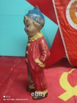Poupée Clown en Caoutchouc Vintage Homme Personnage Russe Célèbre Époque Soviétique Ussr Cccp