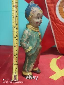 Poupée Clown en Caoutchouc Vintage Homme Personnage Russe Célèbre Époque Soviétique Ussr Cccp