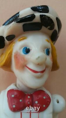 Poupée Clown en Caoutchouc Vintage Homme Personnage Russe Célèbre Époque Soviétique Ussr Cccp