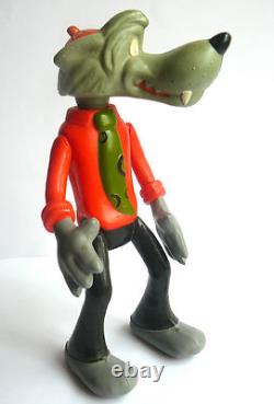 Poupée en celluloïd du personnage soviétique russe des années 1970, le loup de Nu, Pogodi