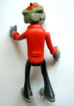 Poupée en celluloïd du personnage soviétique russe des années 1970, le loup de Nu, Pogodi