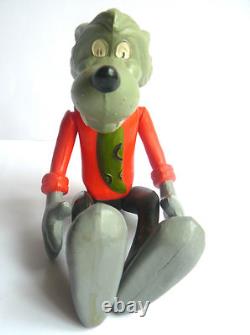 Poupée en celluloïd du personnage soviétique russe des années 1970, le loup de Nu, Pogodi