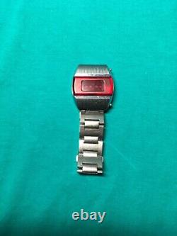 Pulsar Elektronika 1 CCCP URSS Montre-bracelet numérique à LED rouge soviétique russe premier.