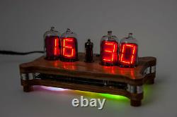 Queen Numitron Desk Horloge Iv-13 Tubes De Filament Russe Soviétique Urss Nixie Era