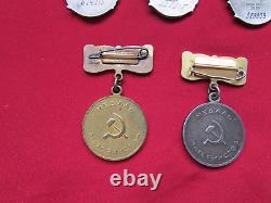 RARE Étoile d'Ordre de l'URSS en or soviétique russe, Mère Héroïne, 3 ordres, 2 médailles - SET
