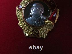 RARE Original Soviet Russian Gold & Platinum Orden ORDRE de LENINE, Low#196832