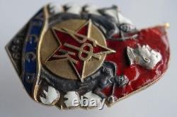 RARE-URSS 1939 Insigne soviétique russe pour la construction du grand canal de Fergana Ouzbékistan