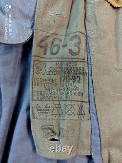 RARE Uniforme de l'Armée Soviétique Russe d'Hiver Afghanka URSS Afghanistan