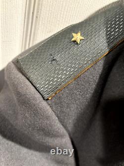 RARE VINTAGE Étoile soviétique russe de l'URSS de l'Armée rouge Manteau uniforme en laine militaire