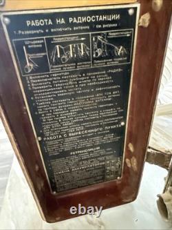 Radio militaire russe soviétique récepteur-émetteur armée URSS non testé