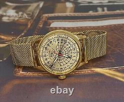 Raketa Polar Vintage URSS 24h Mécanique Montre-bracelet russe soviétique pour homme avec cadran d'ours