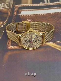 Raketa Polar Vintage URSS 24h Mécanique Montre-bracelet russe soviétique pour homme avec cadran d'ours