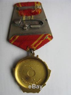 Rare Original Or Russe Et Platine Orden Ordre / Médaille / Insigne De Lenina