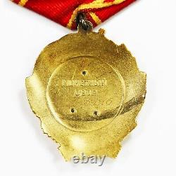 Rare Originale Soviétique Russe Urss Orde Or Et Platine De La Médaille De Lenin #423146