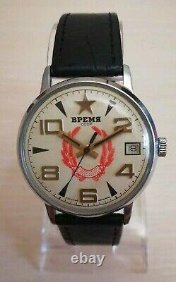 Rare Russie Urss Soviet Vintag Temps Mécanique Wristwatches Communisme