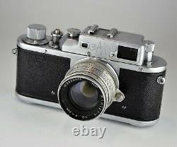 Rare Urss Russe Zorki 3m Leica Copy Camera + Jupiter-8 Lens, F2/50