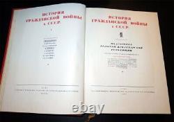 Rare Vintage 1937 Livre Soviétique Russe Histoire De La Guerre Civile En Urss Vol 1